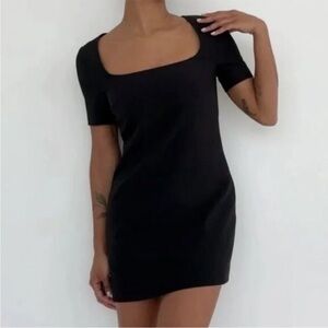 Rumored Black Mod Mini Dress